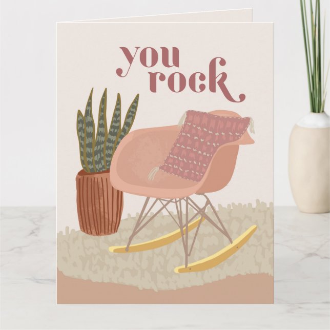 You Rock Rocking Chair Valentine's Day Card (Front)