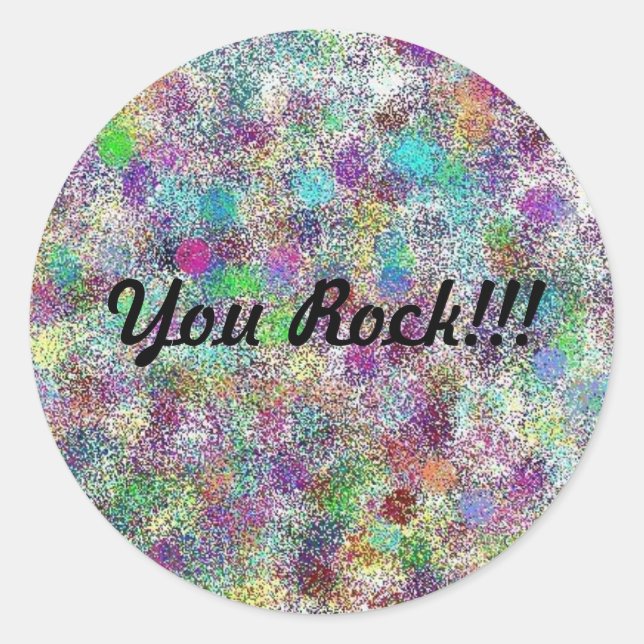 "You Rock!!!" sticker (Front)