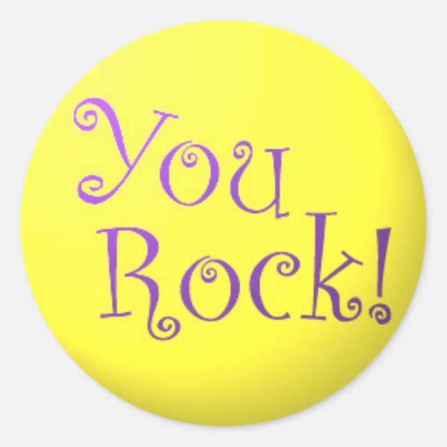 You Rock! stickers (Front)