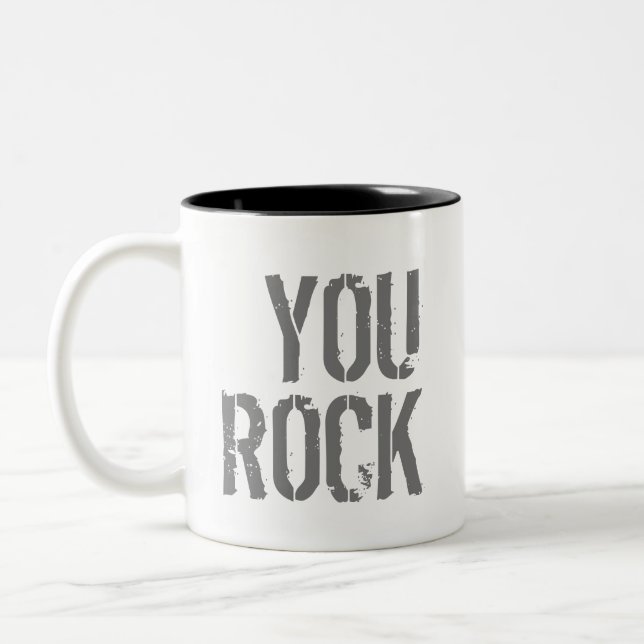 You Rock - Two-Tone Coffee Mug (Left)