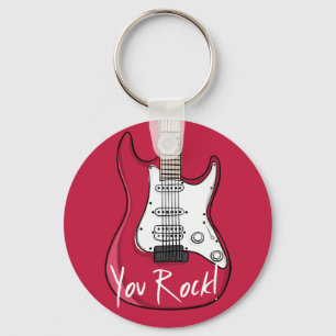 You Rock Valentine's Day Keychain