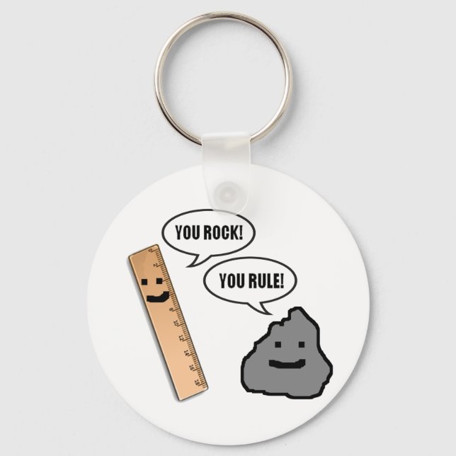You Rock, You Rule Key Ring (Front)