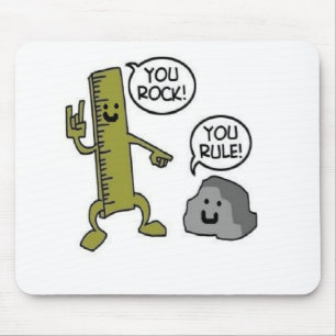 you rock you rule mouse mat