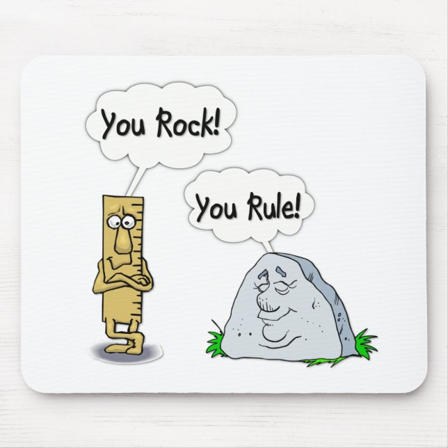 You Rock, You Rule Mouse Mat (Front)