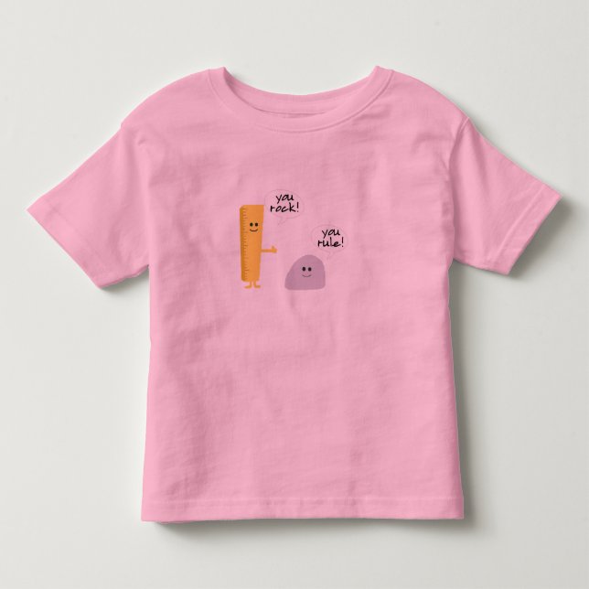 You rock you rule toddler ringer tee (Front)