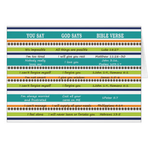 YOU SAY GOD SAYS Bible Verses (blank inside)