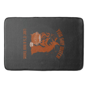 You Say Witch Halloween Magic Cauldron Bath Mat
