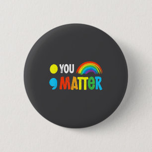You Semicolon Mental Health Warrior Solidarity 6 Cm Round Badge