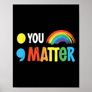 You Semicolon Mental Health Warrior Solidarity Poster