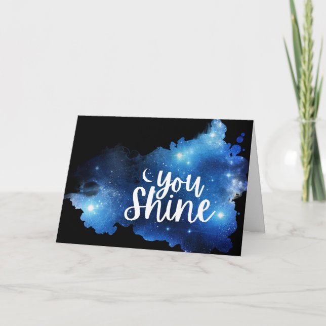 You Shine Folded Greeting Card (Front)