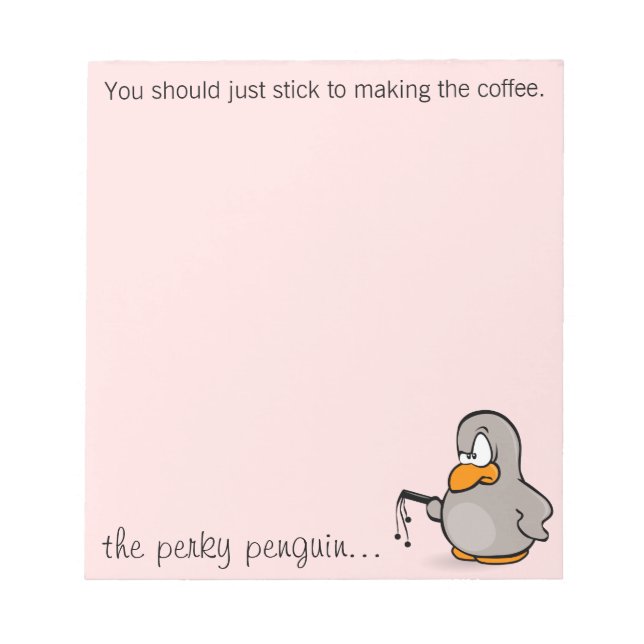 You should stick to just making the coffee notepad (Front)