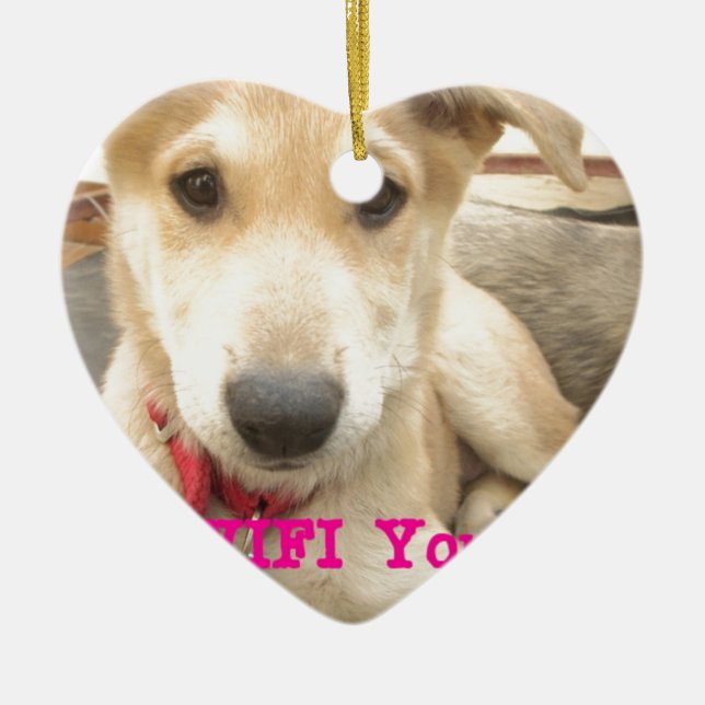 You Should WIFI Your Love Everyday Ceramic Tree Decoration (Front)