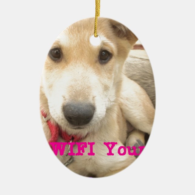 You Should WIFI Your Love Everyday Ceramic Tree Decoration (Front)