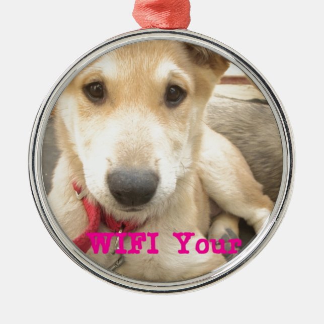 You Should WIFI Your Love Everyday Metal Tree Decoration (Front)