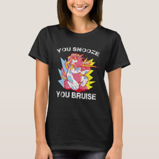 You Snooze You Bruise  Paintball Unicorn Men Women T-Shirt