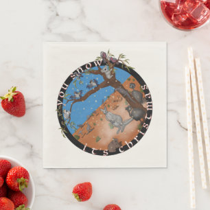 You snow it's Christmas - Aussie outback napkins
