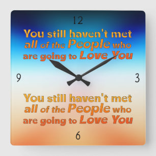 You still haven't met…   square wall clock