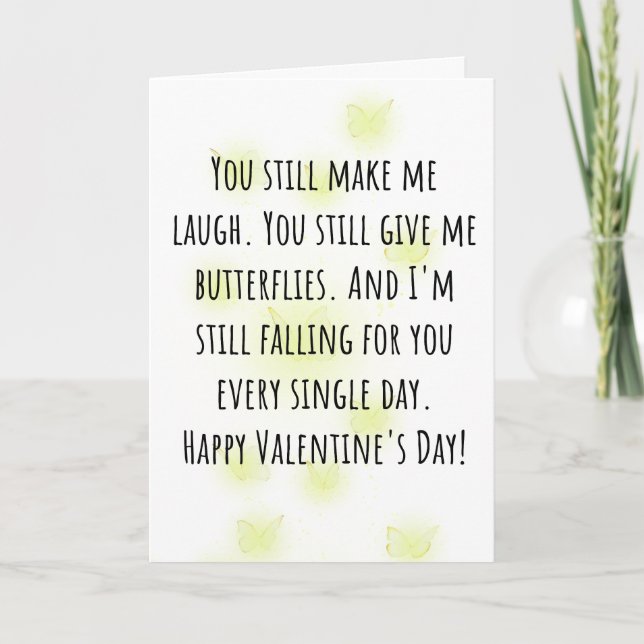  You Still Make Me Laugh Valentine Folded Card (Front)