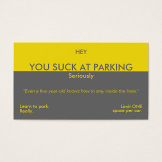 You Suck at Parking