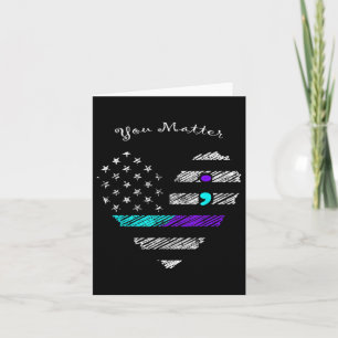 You Suicide Prevention Awareness Suicide Walk  Card