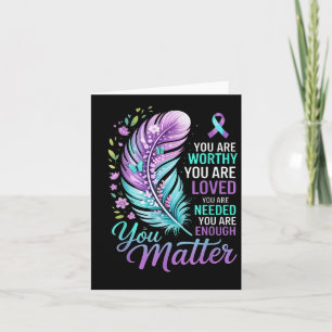 You Suicide Prevention Mental Health Awareness Card