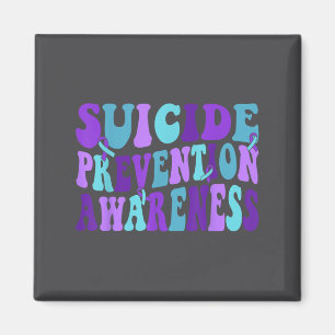 You Suicide Prevention Teal Purple Awareness Ribbo Magnet