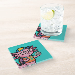 You sure axolotl questions Cute Sarcastic Meme Glass Coaster