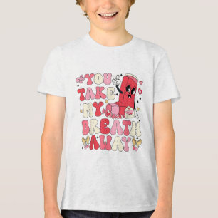 You Take My Breath Away Inhaler Rt Nurse Happy Val Tri-Blend Shirt