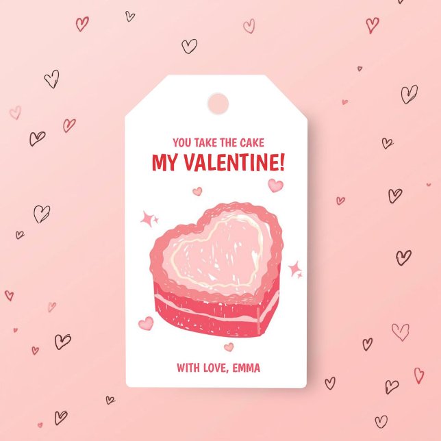 You Take the Cake Valentine Gift Tag (Creator Uploaded)