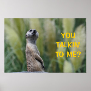 YOU TALKIN' TO ME? - poster / print