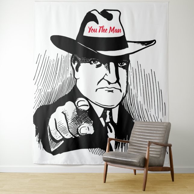 You The Man Tapestry (In Situ)