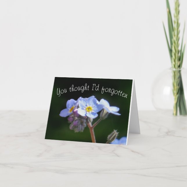 you thought I'd forgotten Card (Front)