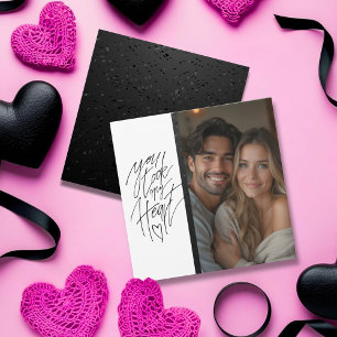 You took my Heart Clean Black Valentine’s Holiday Card