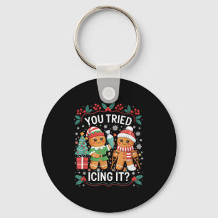 You Tried Icing It_ Gingerbread Christmas Design Key Ring