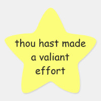"You tried" star