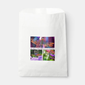 You Truly Are A Shining Light Dragonfly Collage Favour Bags