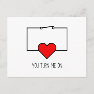 You Turn Me On Postcard