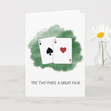 "You two make a great pair" Poker Couple
