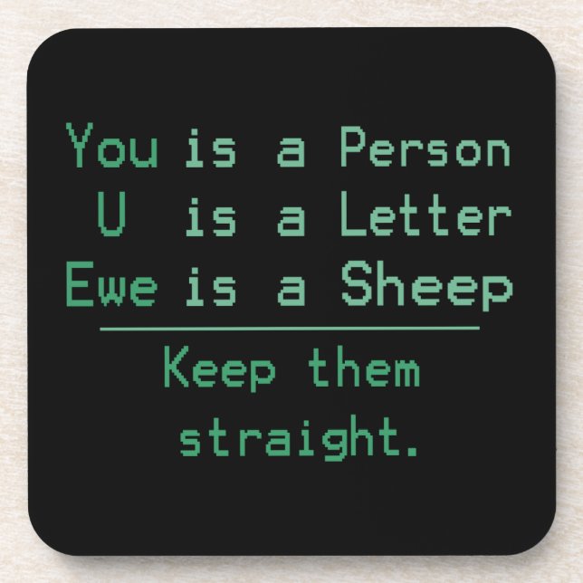 YOU U EWE COASTER (Front)