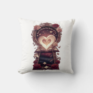 You Unlock the Story of Us Library Gifts T-Shirt Cushion