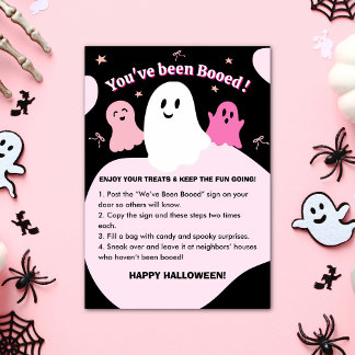 “You’ve Been Booed” Halloween Neighbour Game Card