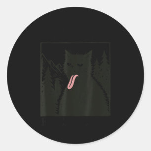 You’ve got to bleeeeggghh funny sarcastic cat  classic round sticker