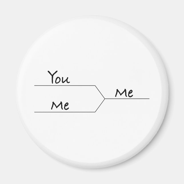 "You Vs. Me" March Madness-Style Bracket Magnet (Front)