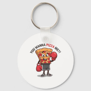 You Wanna Pizza Of Me Funny Gym Workout Boxing Piz Key Ring