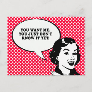 YOU WANT ME T-shirt Postcard