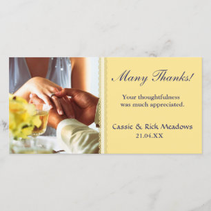 You Wear My Ring Thank You Card