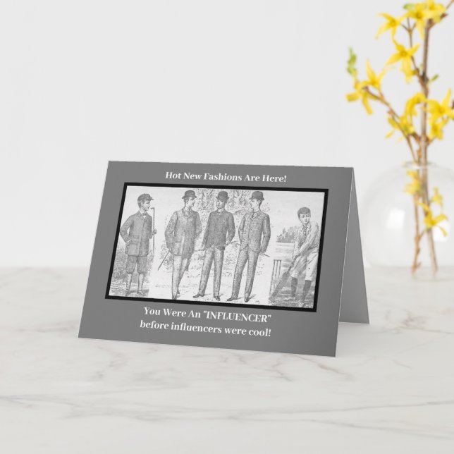 "You Were An Influencer Before It Was Cool" birthd Card (Yellow Flower)