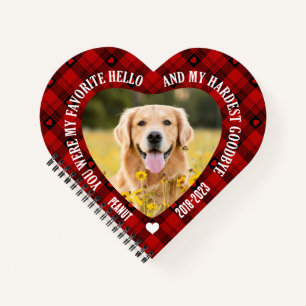 You Were My Favourite Hello Pet Memorial Photo Xma Notebook