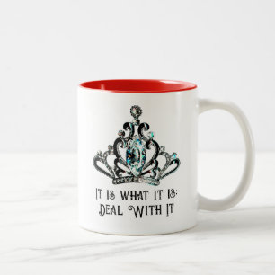 You Will Address Me As QUEEN Two-Tone Coffee Mug