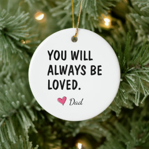 You Will Always Be Loved Daughter Gift Ceramic Tree Decoration